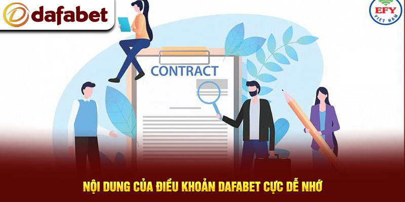 Nội dung của điều khoản Dafabet cực dễ nhớ