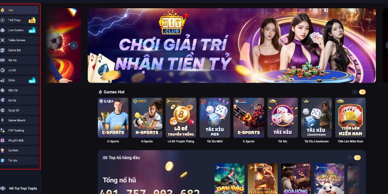 Nhà cái Vin88 cung cấp nhiều sảnh game chất lượng